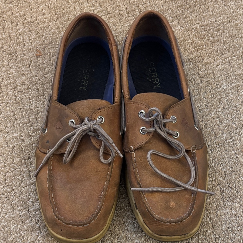Sperry Men's Tan Leather Boat Shoes